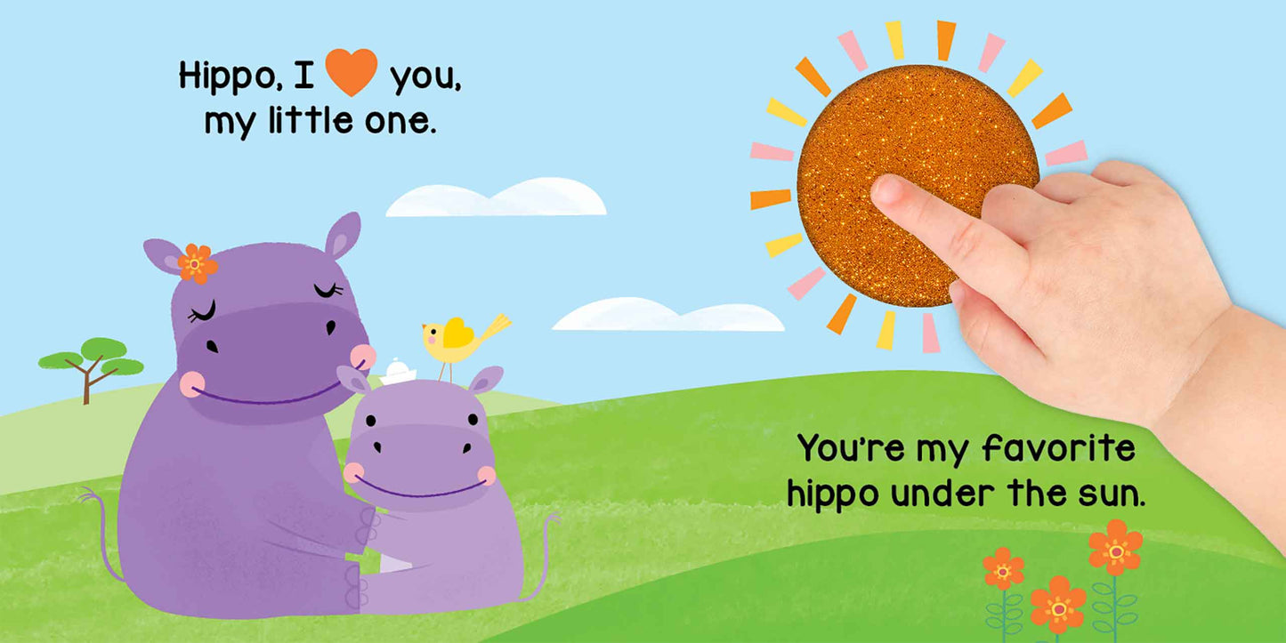 little hippo books hippo i heart you love touch and feel for toddlers