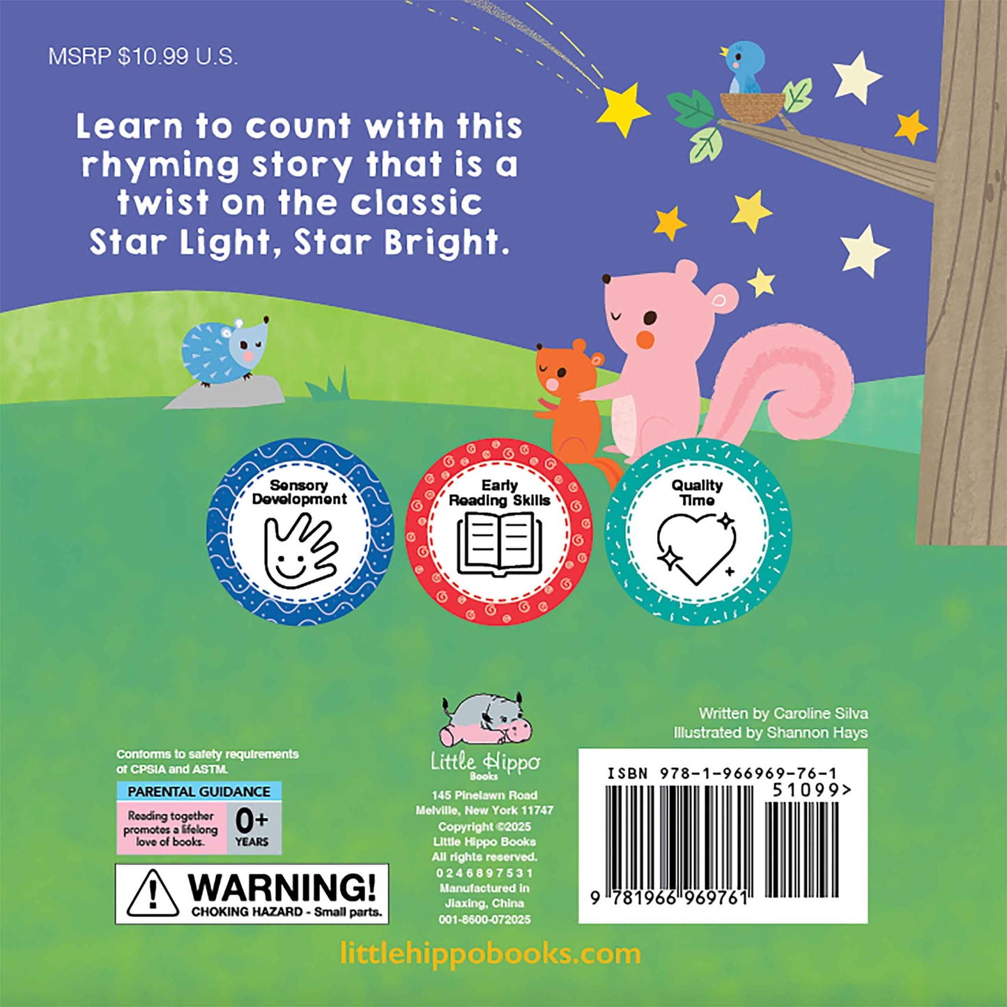 little hippo books starlight wishes touch and feel toddler book