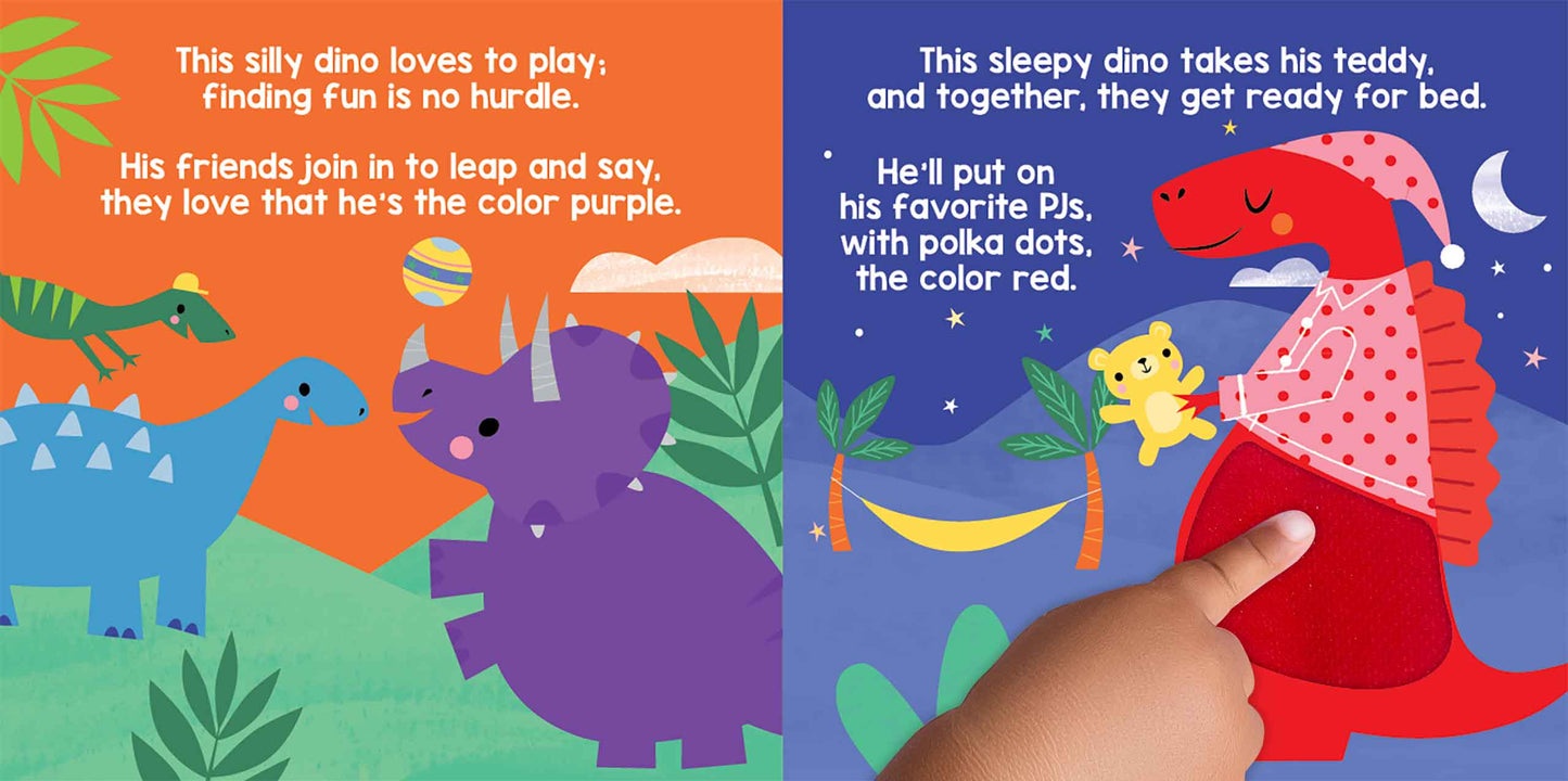 little hippo books dino days color learning touch and feel for toddlers