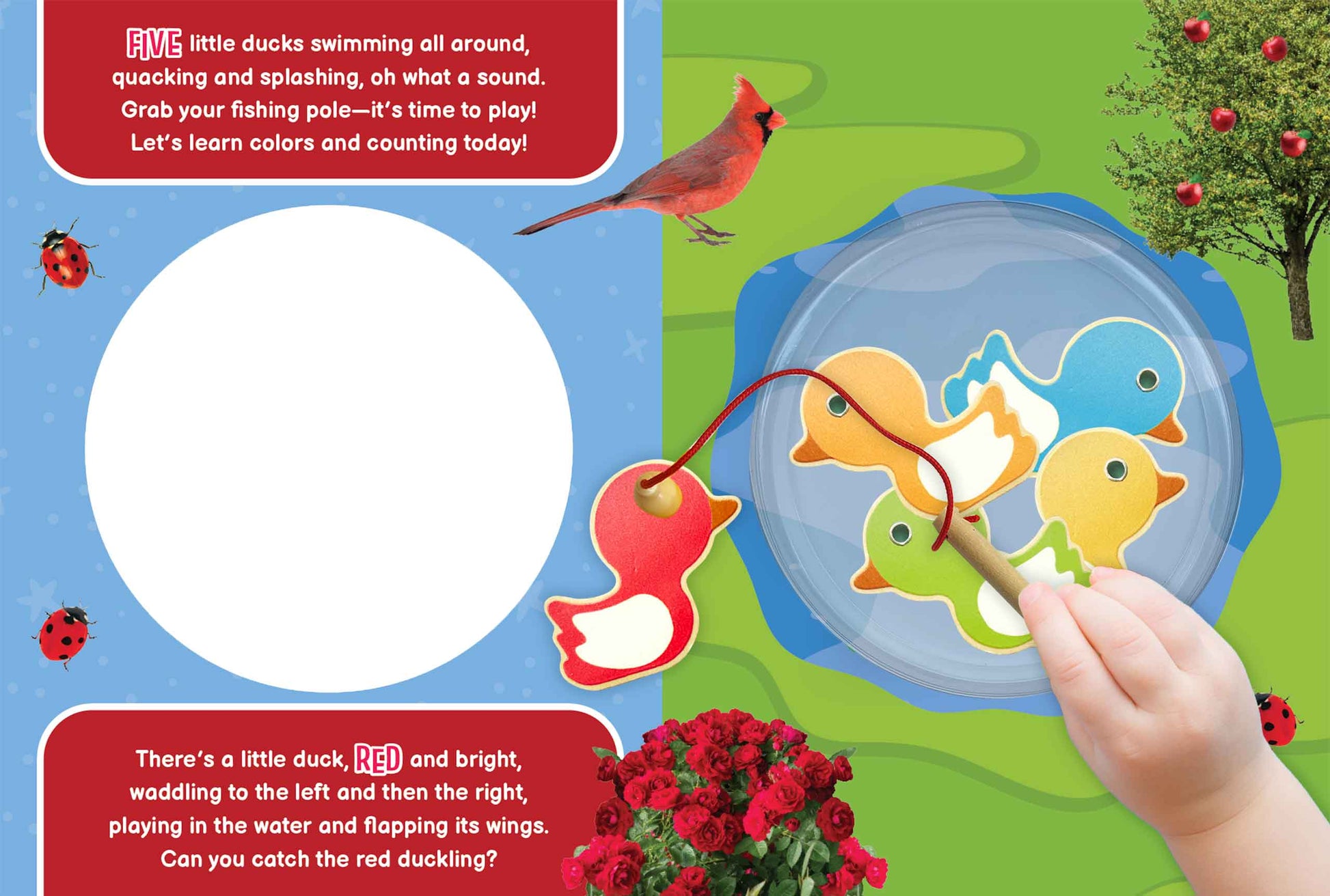 little hippo books 5 little ducks book with fishing game for toddlers