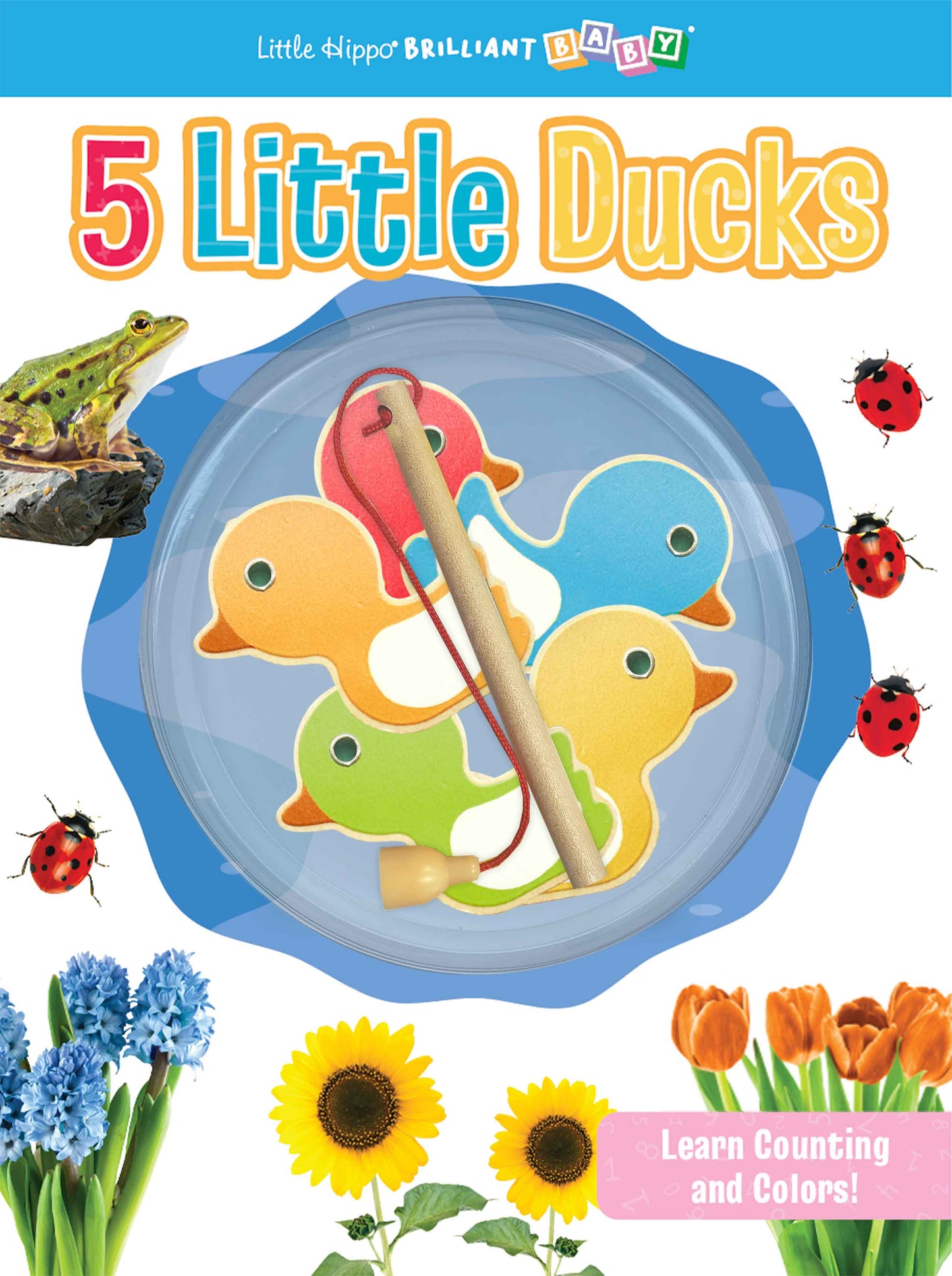 little hippo books 5 little ducks book with fishing game for toddlers