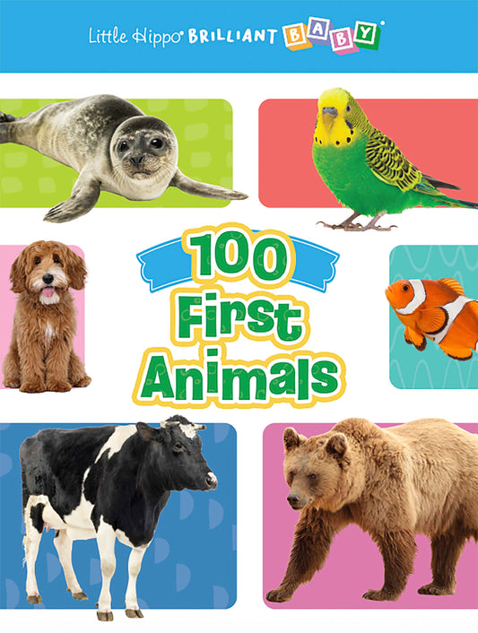 little hippo books 100 first animals educational book for toddlers