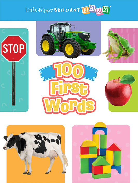 little hippo books first words for toddlers educational padded board book