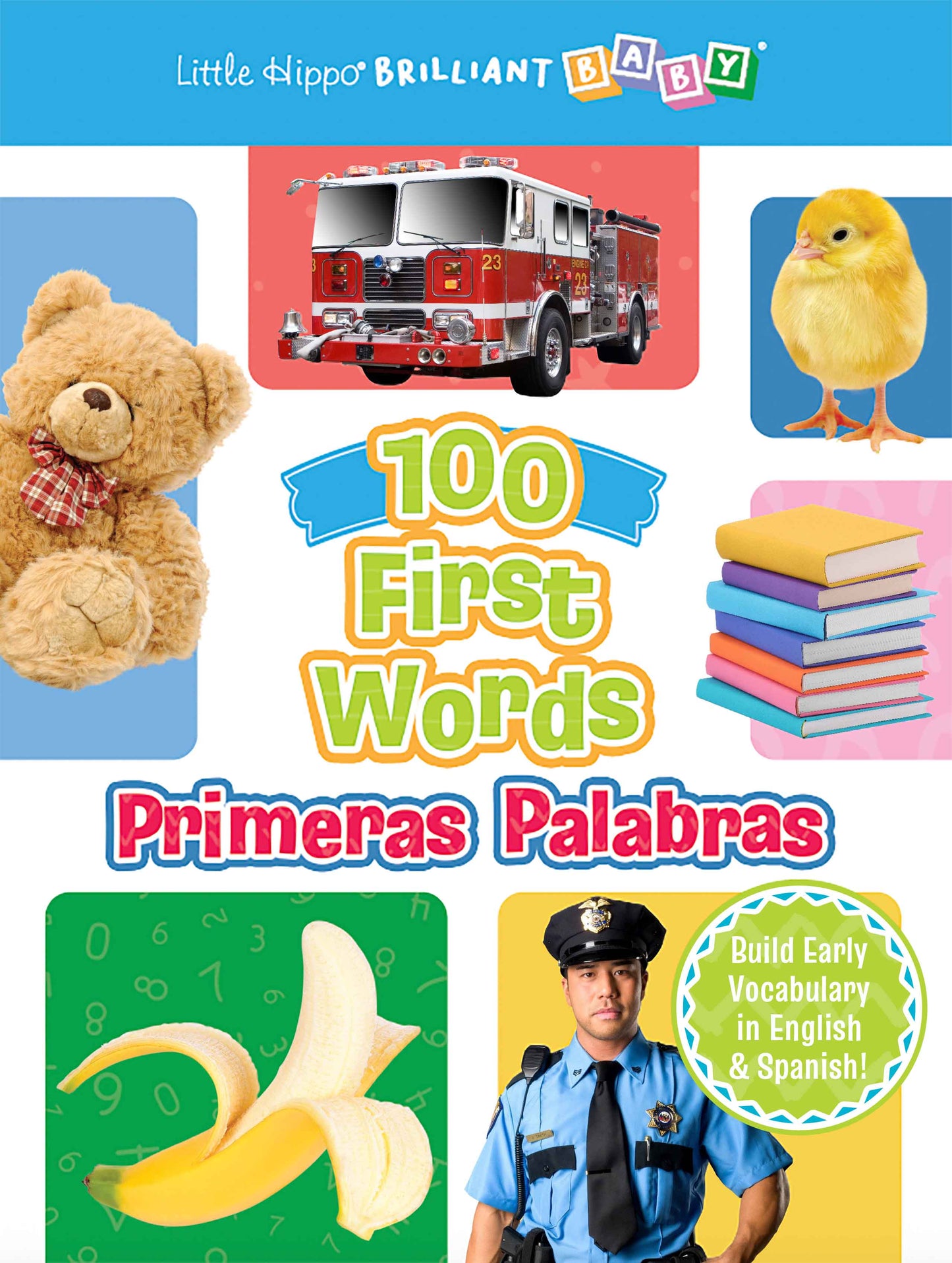 little hippo books first words in english and spanish for toddlers