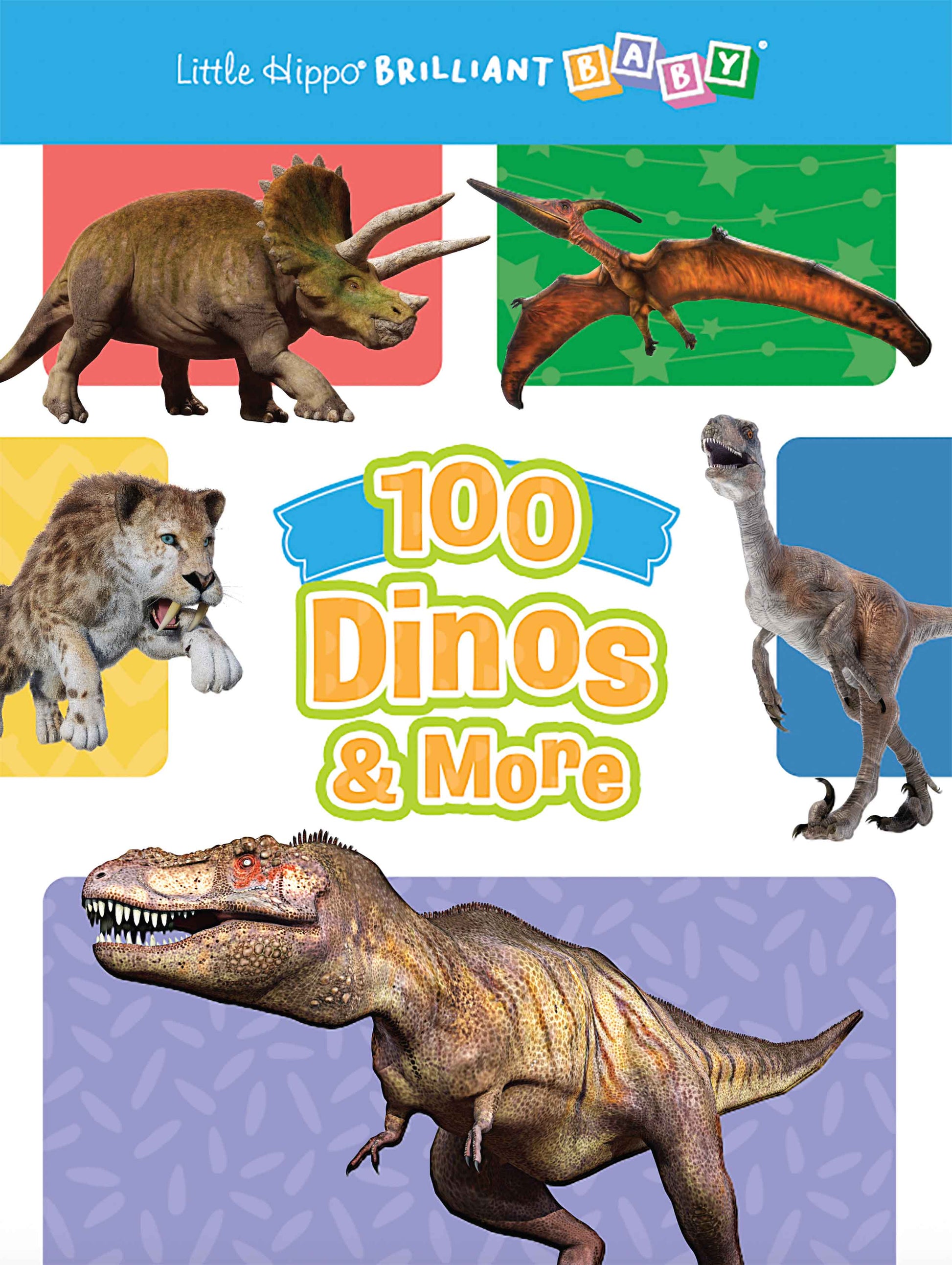 little hippo books 100 dinos and more educational brilliant baby for toddlers