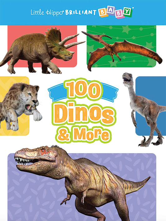 little hippo books 100 dinos and more educational brilliant baby for toddlers