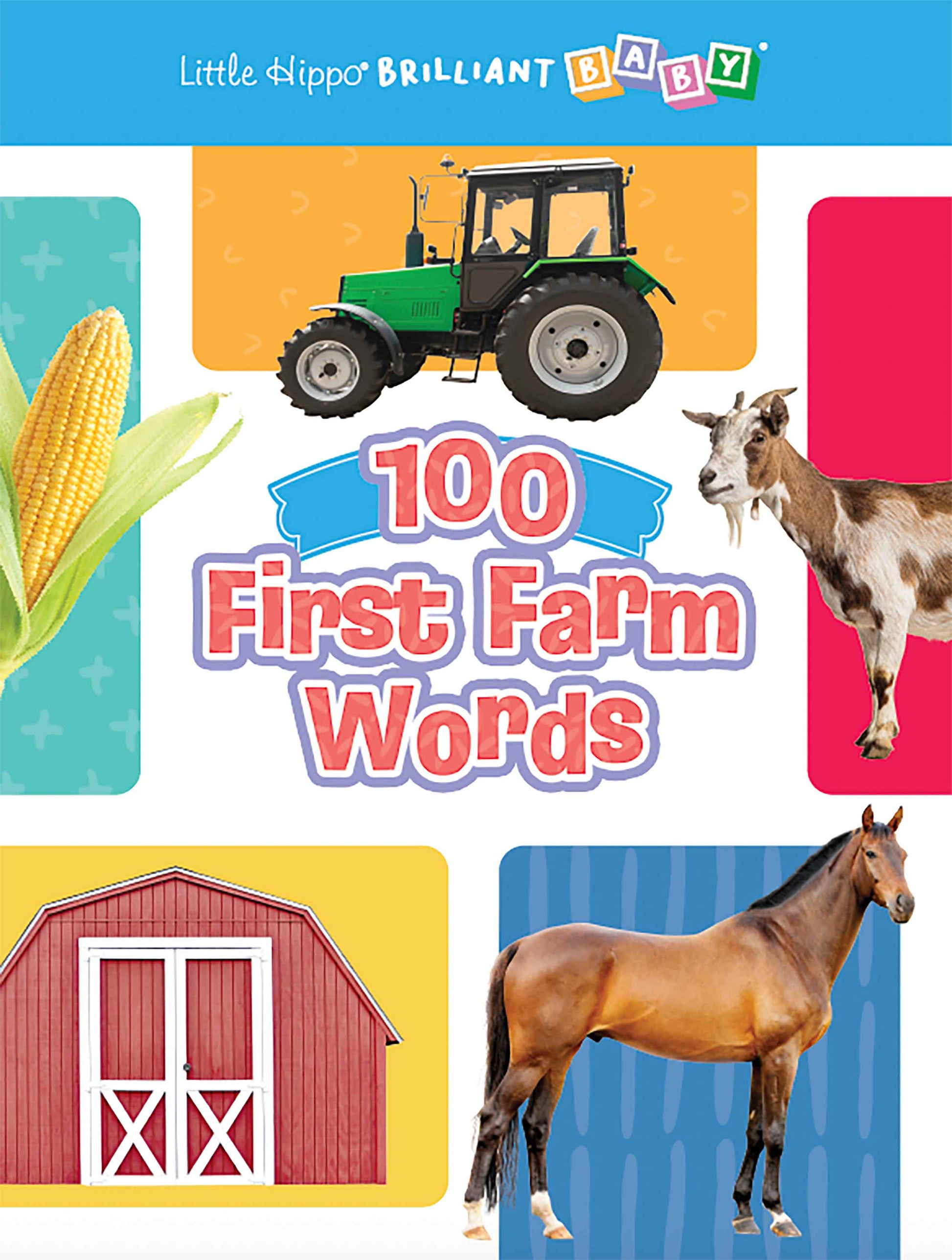 little hippo books brilliant baby 100 first farm words for toddlers