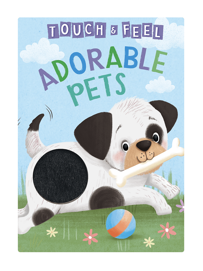 Little Hippo: Touch and Feel Adorable Pets Animals Board Book Children Tactile Learning