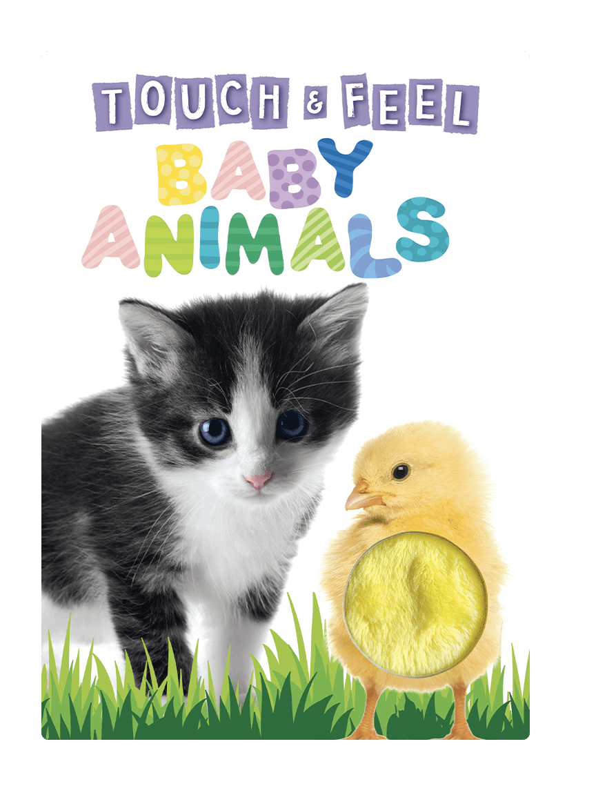 Little Hippo: Touch and Feel Adorable Baby Animals Board Book Children Tactile Learning Real Photography kitten puppy hatchling orangutan chick