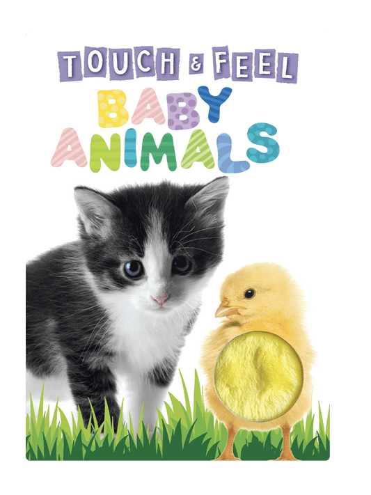 Little Hippo: Touch and Feel Adorable Baby Animals Board Book Children Tactile Learning Real Photography kitten puppy hatchling orangutan chick