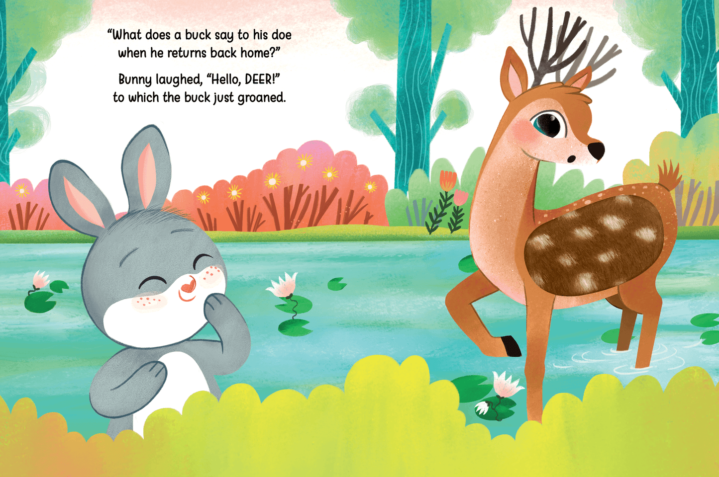 little hippo books touch and feel funny bunny joke easter forest storybook for toddlers