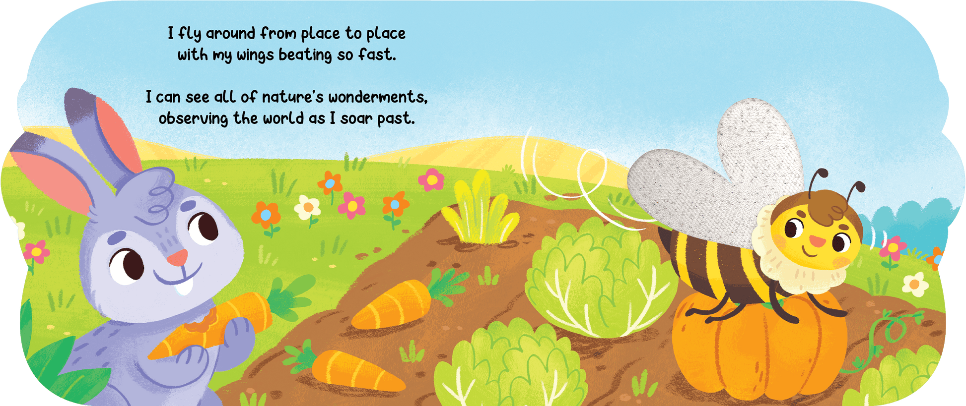 little hippo books touch and feel garden bumblebee shaped storybook for toddlers
