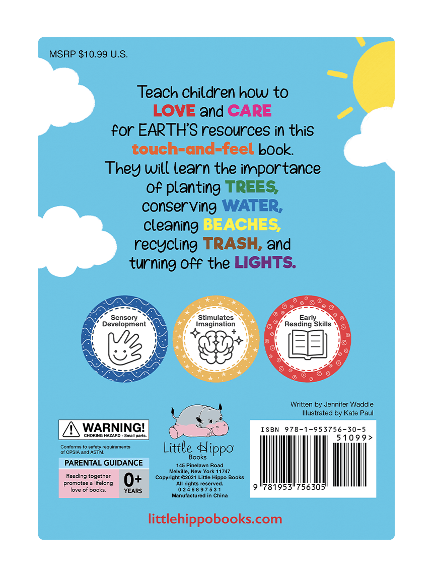 Little Hippo Books I Love Earth Touch and Feel Recycling Book