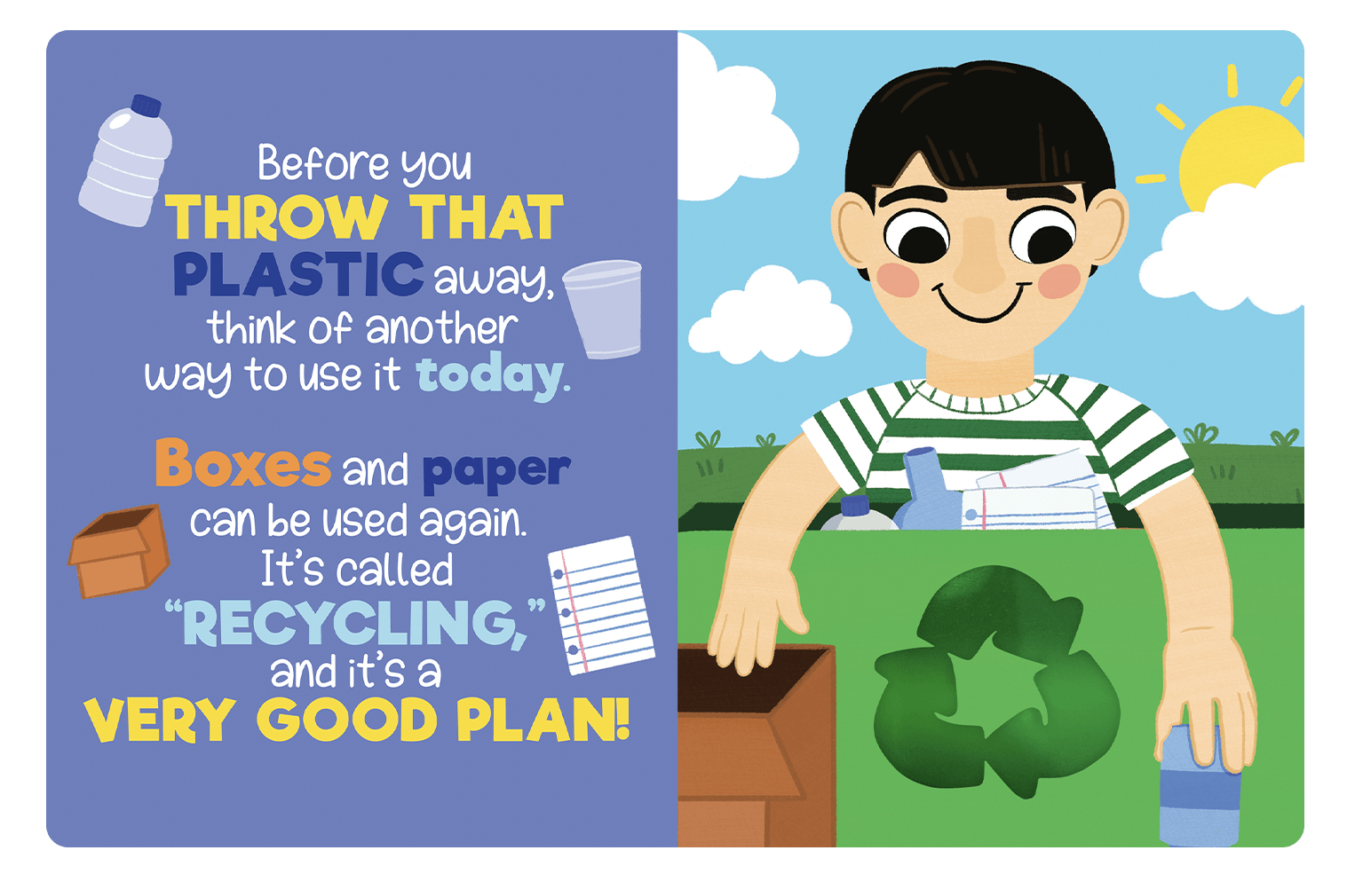 Little Hippo Books I Love Earth Touch and Feel Recycling Book