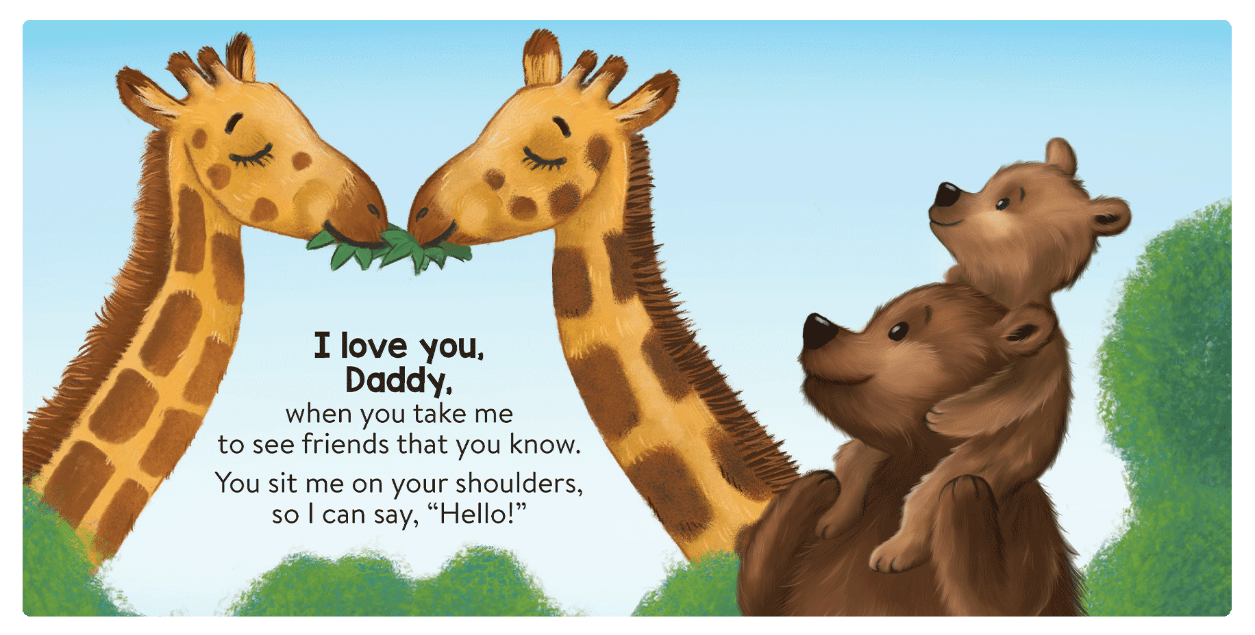 I Love You, Daddy Little Hippo Books Children's Chunky Padded Board Book Bedtime Story family