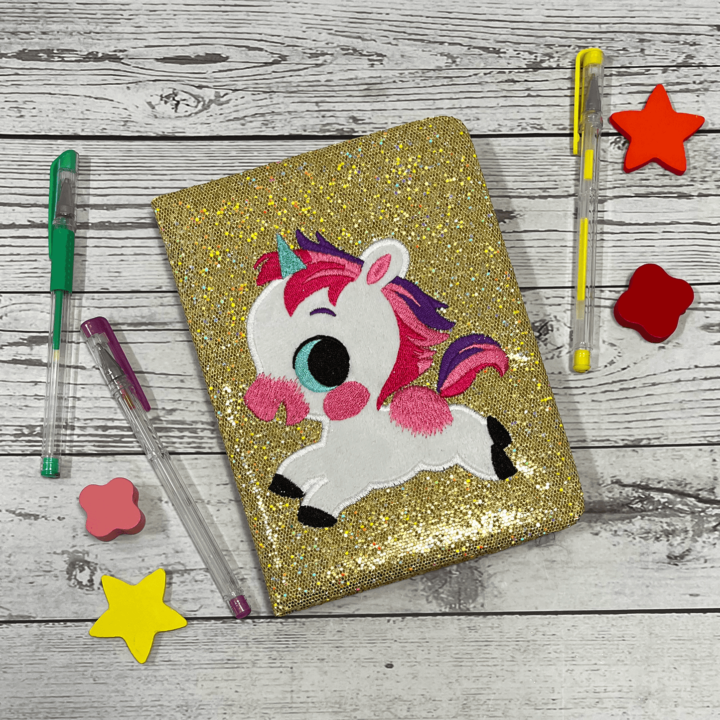 little hippo books writing journal notebook unicorn