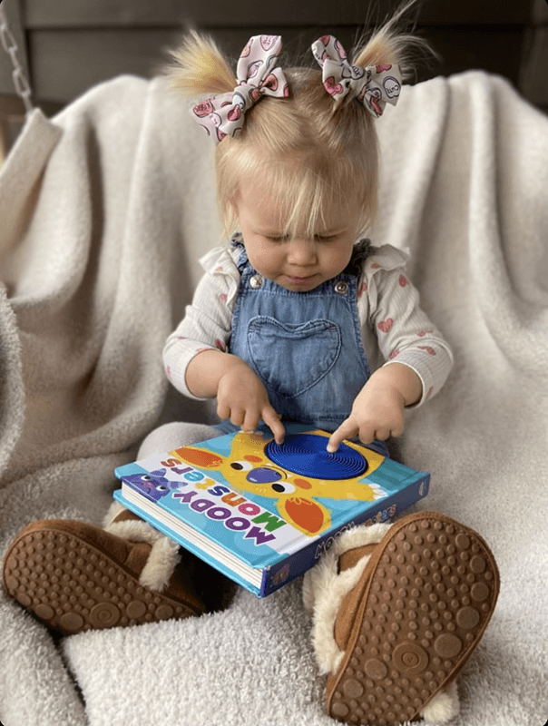 Little Hippo Books Silicone Touch and Feel Moody Monsters