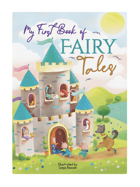 Little Hippo Books Children's Padded Board Book My First Book of Fairy Tales Little Red Riding Hood Three Little Pigs Ugly Duckling Sleep Bedtime Story family classic