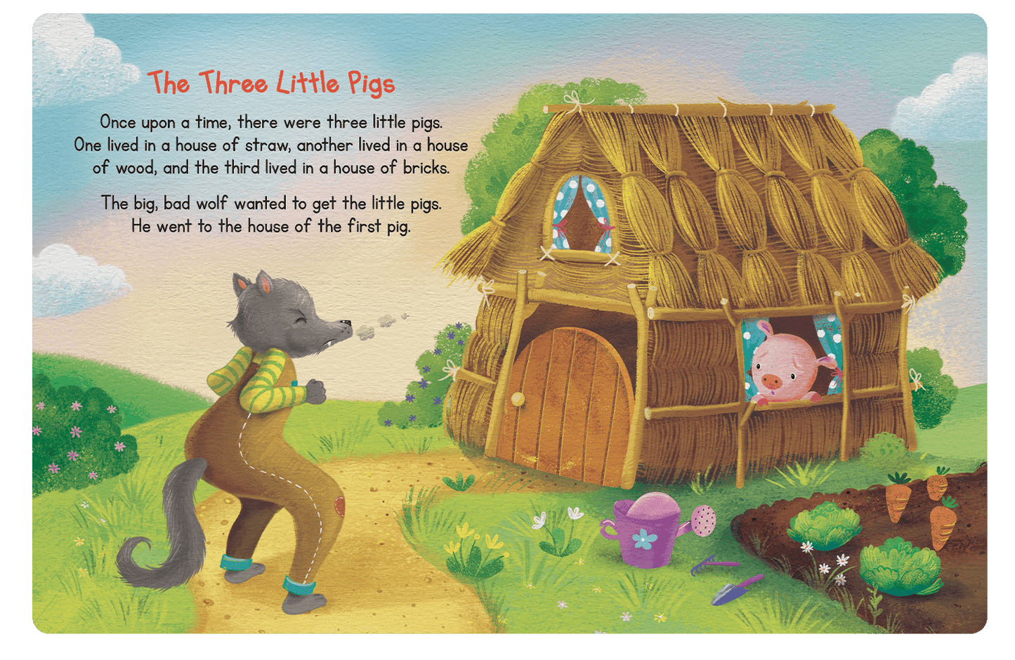 Little Hippo Books Children's Padded Board Book My First Book of Fairy Tales Little Red Riding Hood Three Little Pigs Ugly Duckling Sleep Bedtime Story family classic