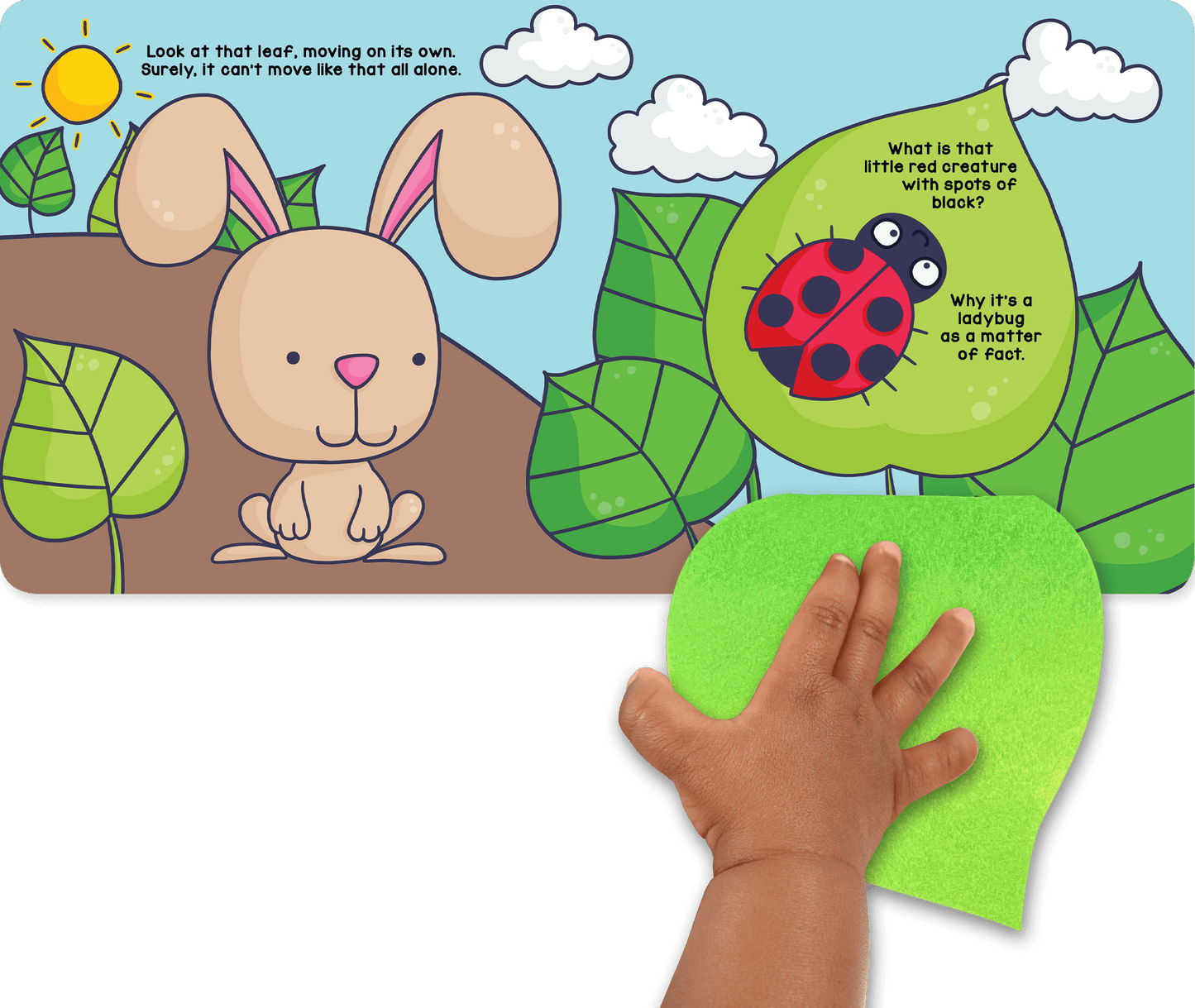 little hippo books felt lift the flap in the garden