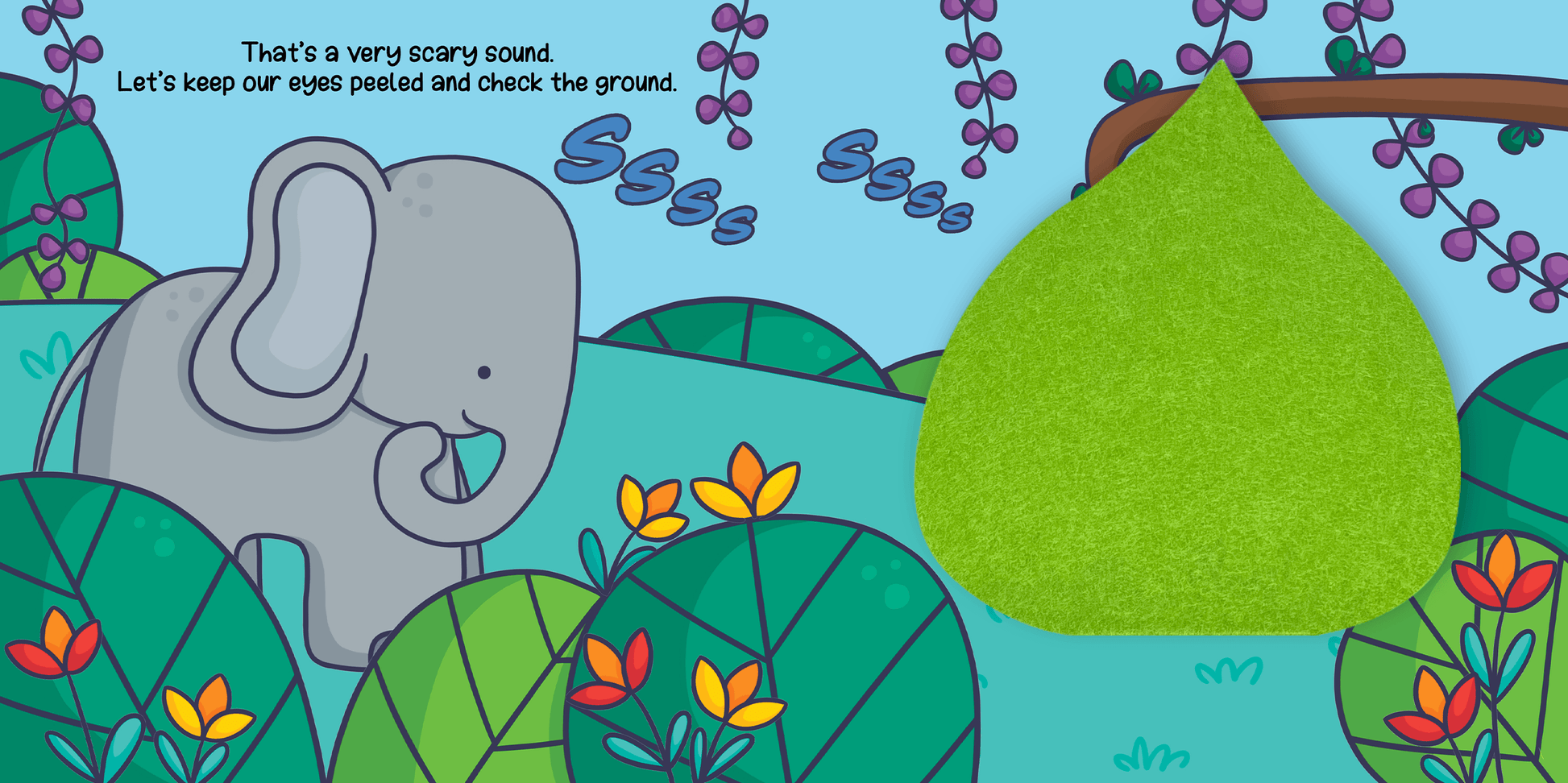 little hippo books felt lift the flap in the wild jungle