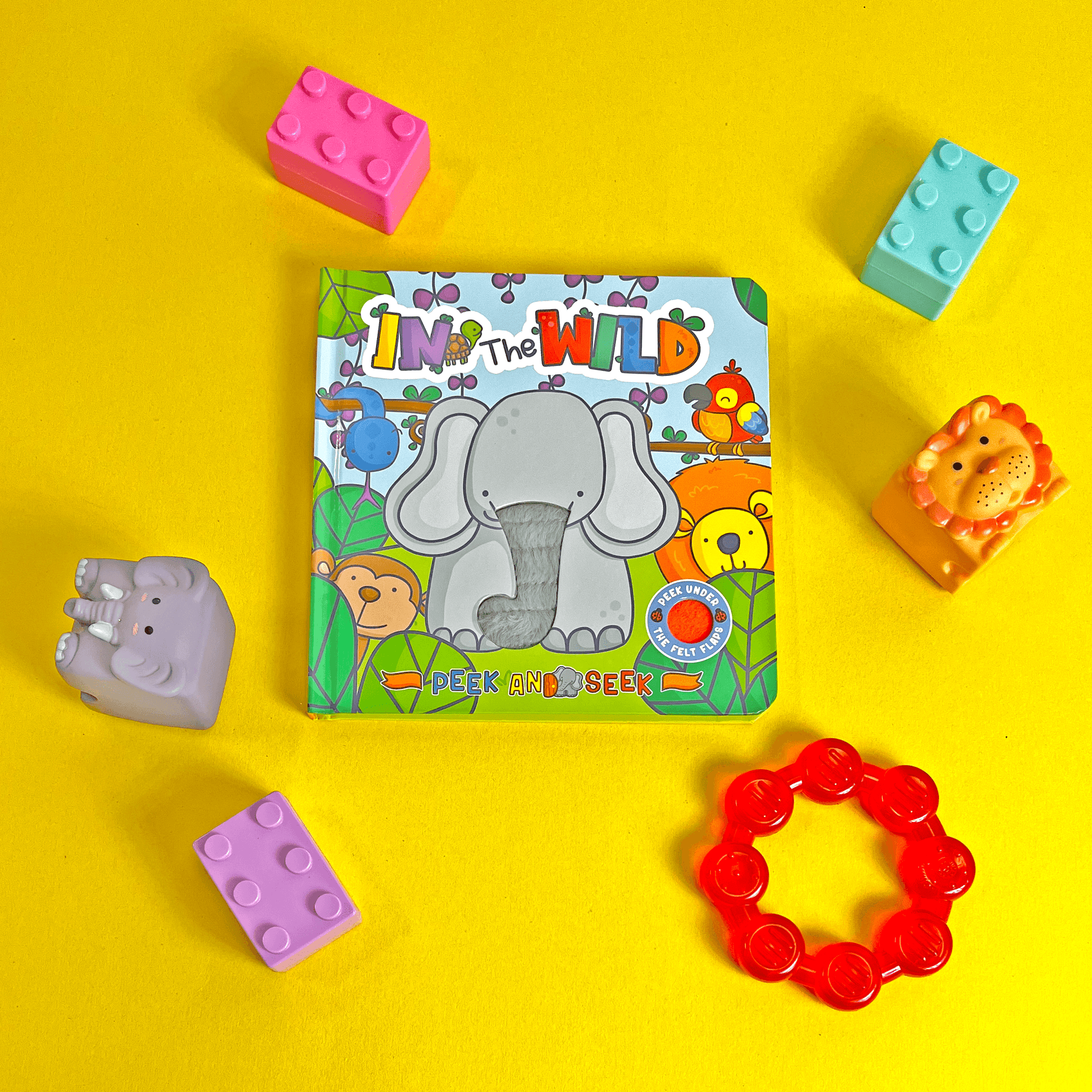 little hippo books felt lift the flap in the wild jungle