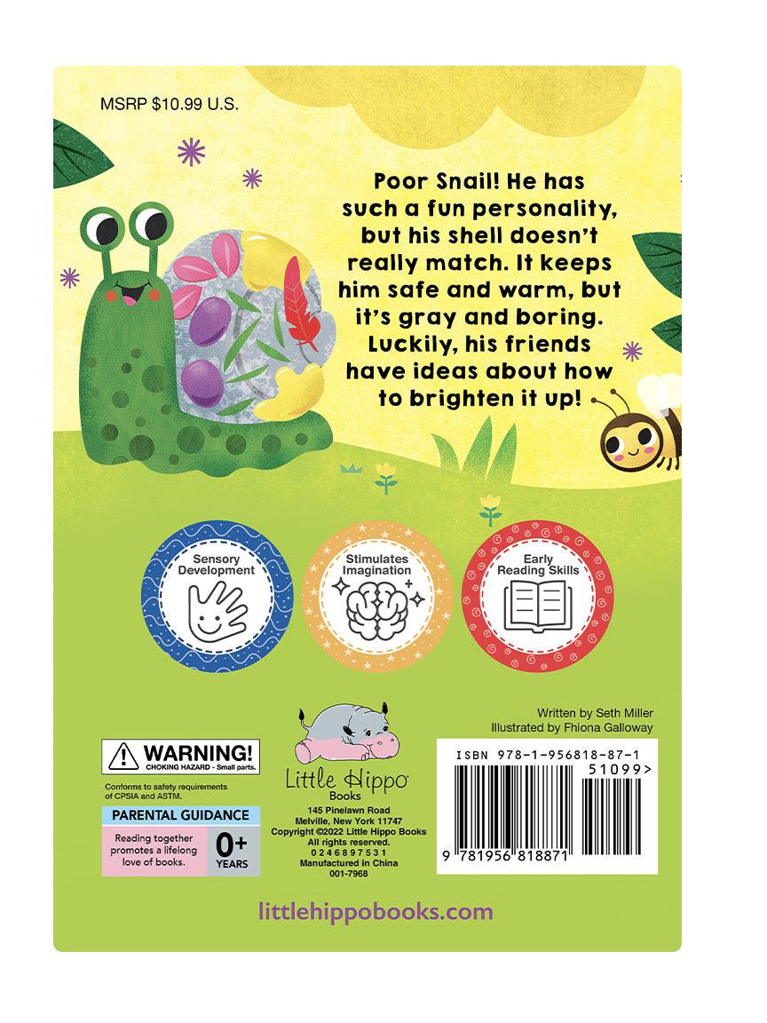 little hippo books snail's colors friendship touch and feel for toddlers