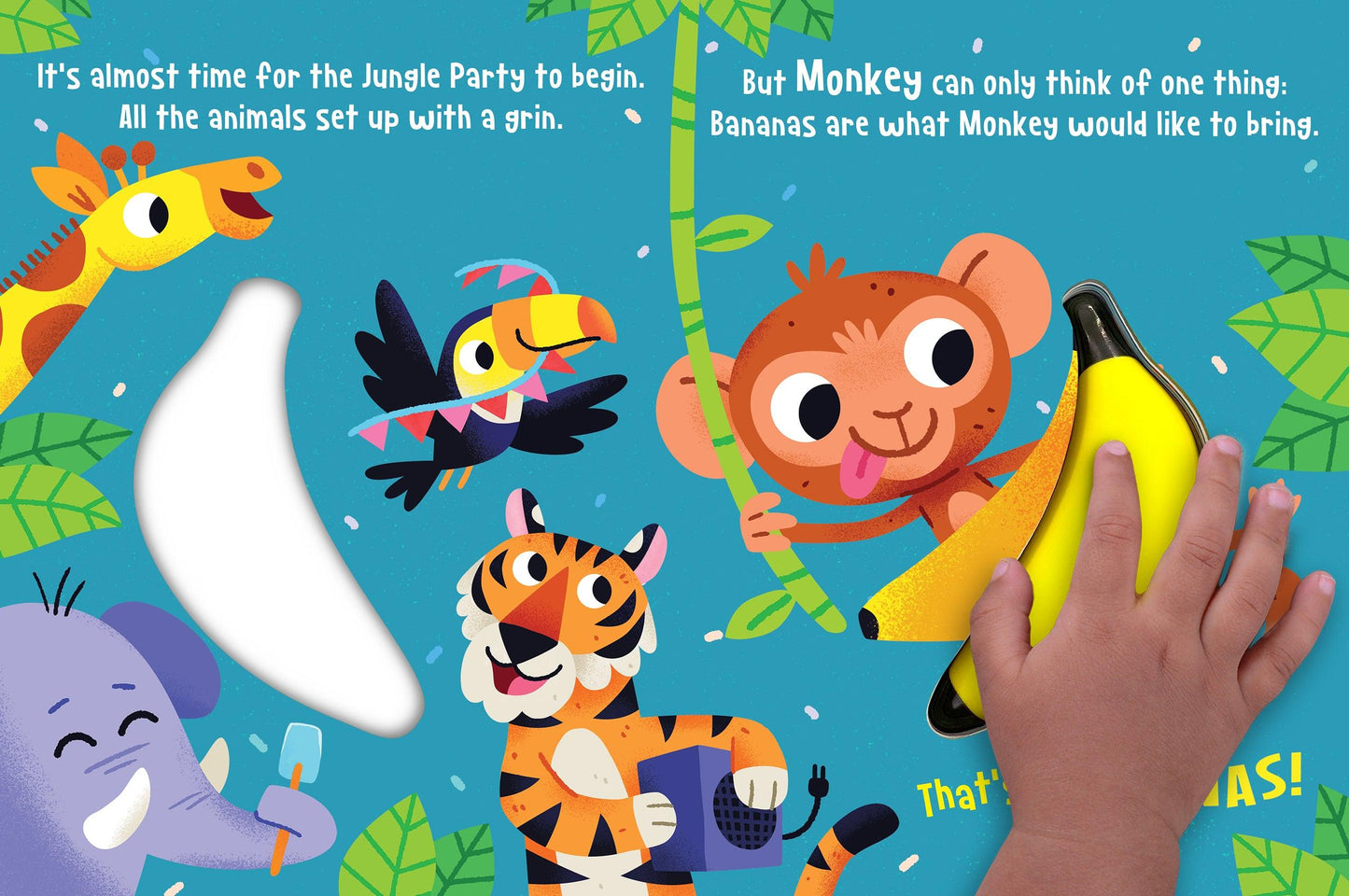 Little Hippo Books Touch and Feel with Squishy Foam That's Bananas