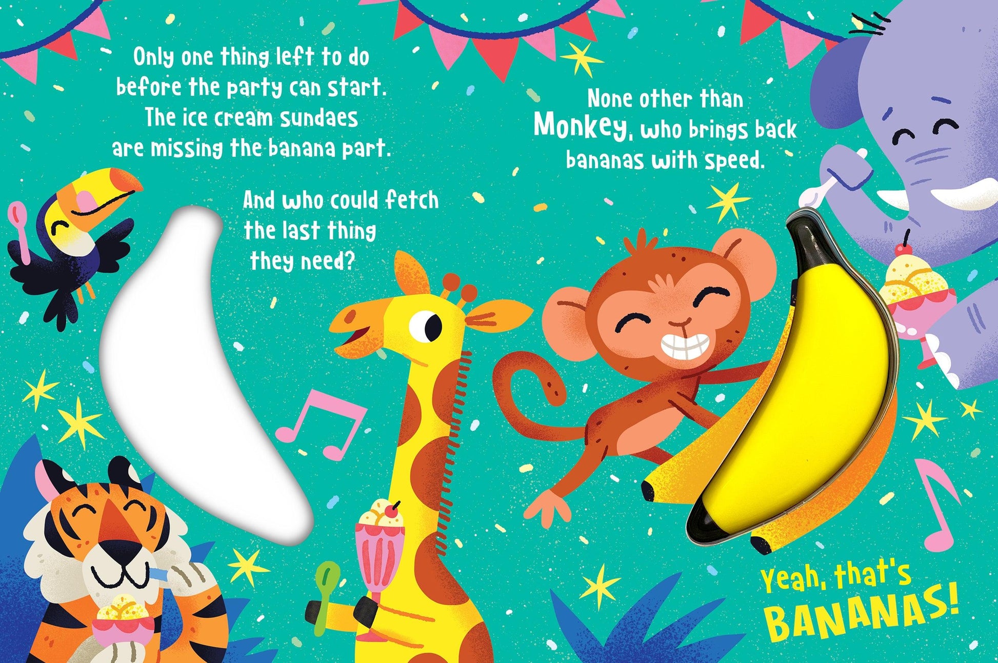 Little Hippo Books Touch and Feel with Squishy Foam That's Bananas