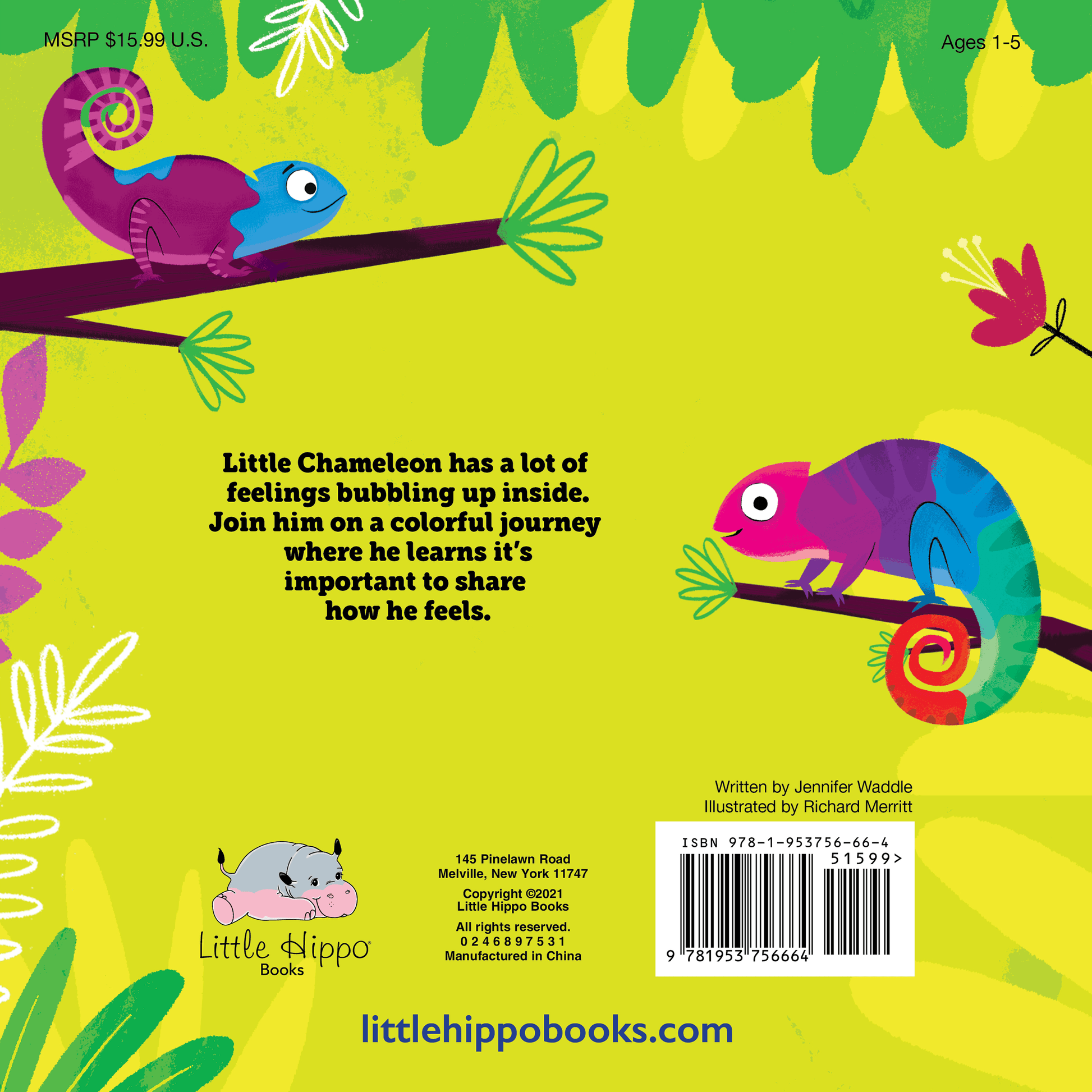 The Chameleon Who Couldn't Change - Little Hippo Books