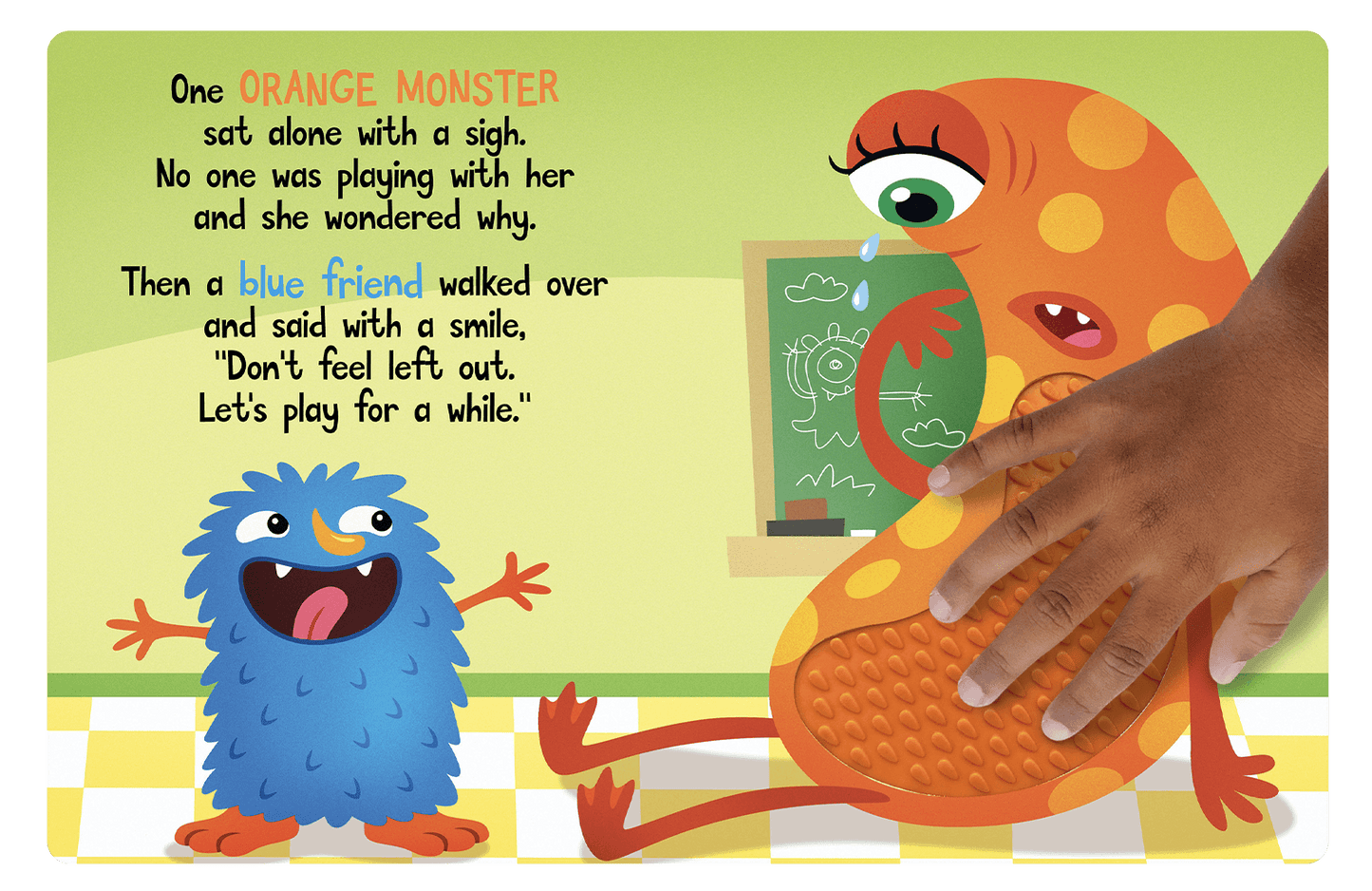 Little Hippo Books The Kindness Monster Touch and Feel