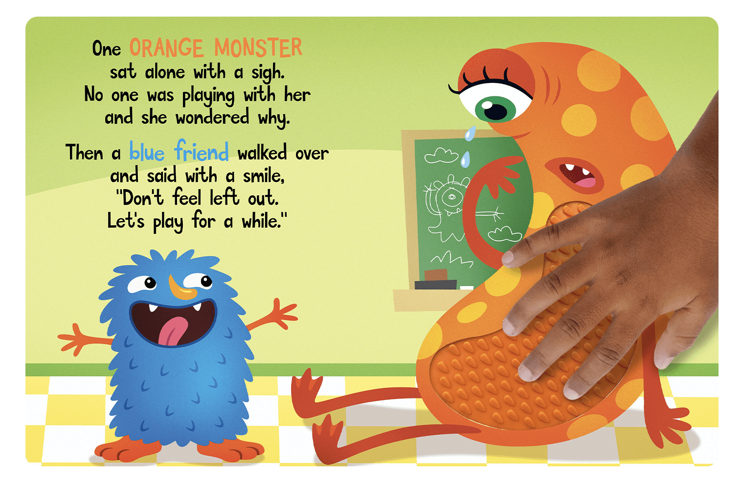 Little Hippo Books The Kindness Monster Touch and Feel
