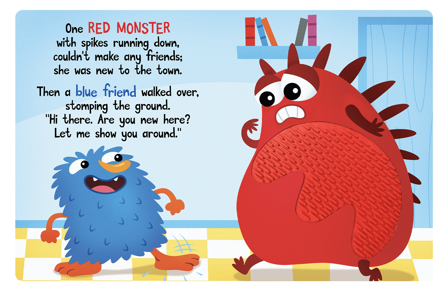 Little Hippo Books The Kindness Monster Touch and Feel