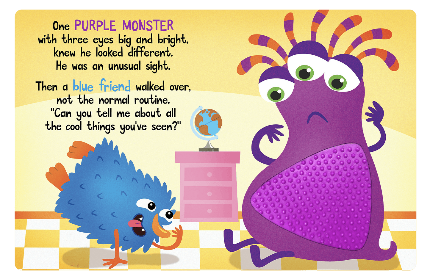 Little Hippo Books The Kindness Monster Touch and Feel