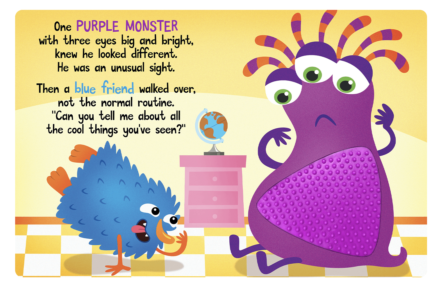 Little Hippo Books The Kindness Monster Touch and Feel