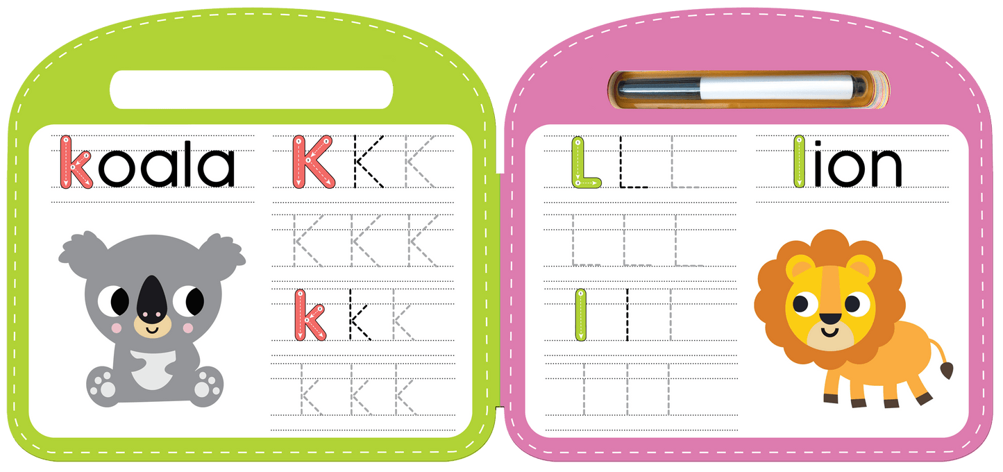 Little Hippo Books Wipe Clean Letter Learning ABC