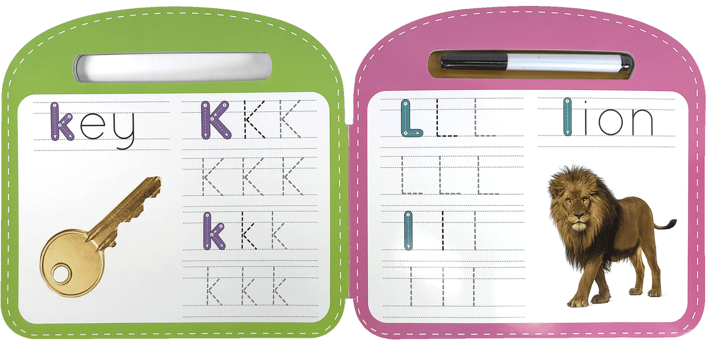 Little Hippo: Wipe Clean Write and Wipe Alphabet ABC Board Book Children Learning