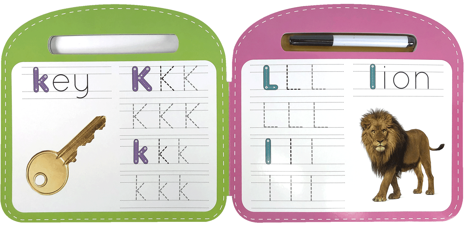 Little Hippo: Wipe Clean Write and Wipe Alphabet ABC Board Book Children Learning