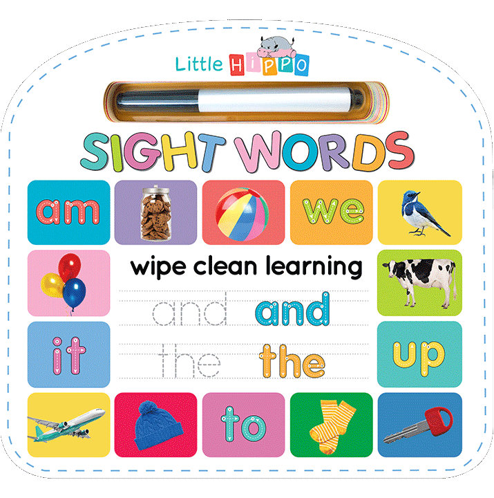 Little Hippo Books Wipe Clean Learning Sight Words